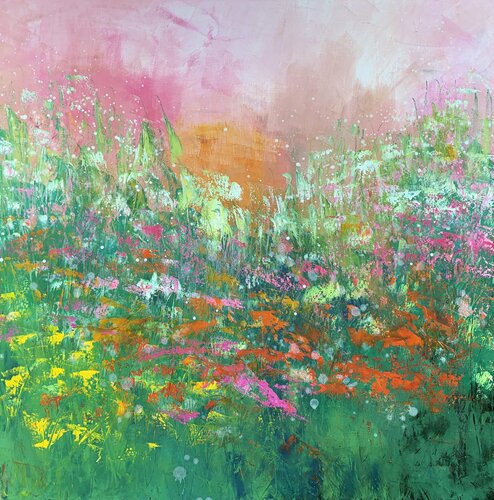 Flower Power di Laure Bury, Pittura in vendita su Singulart