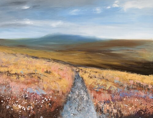 Walking on Dartmoor di Laure Bury, Pittura in vendita su Singulart