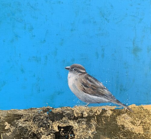 Female Sparrow by Laure Bury, Painting for Sale on Singulart