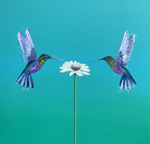 Two Hummingbirds ~ One Love Laure Bury