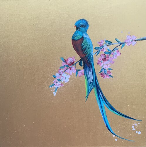 Quetzal di Laure Bury, Pittura in vendita su Singulart