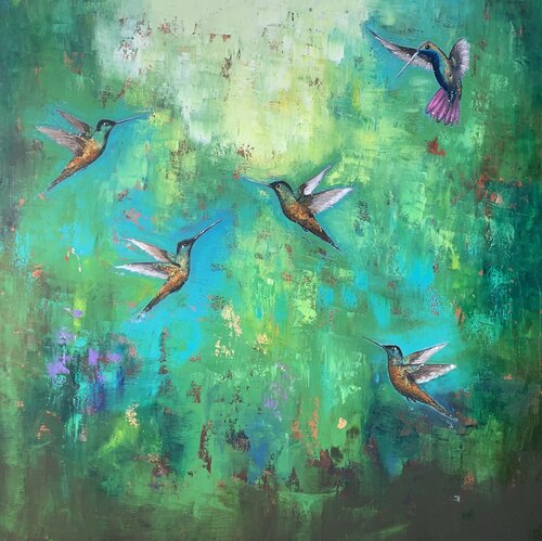Rise Like An Angel III van Laure Bury, Schilderij te koop op Singulart