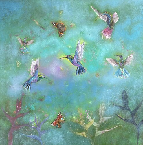 Beyond Thought Lies Bliss by Laure Bury, Painting for Sale on Singulart