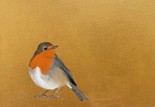 Robin Redbreast by Laure Bury, Painting for Sale on Singulart