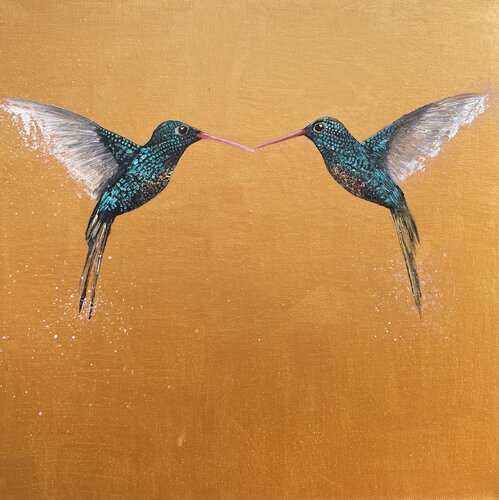 Messengers of Joy di Laure Bury, Pittura in vendita su Singulart
