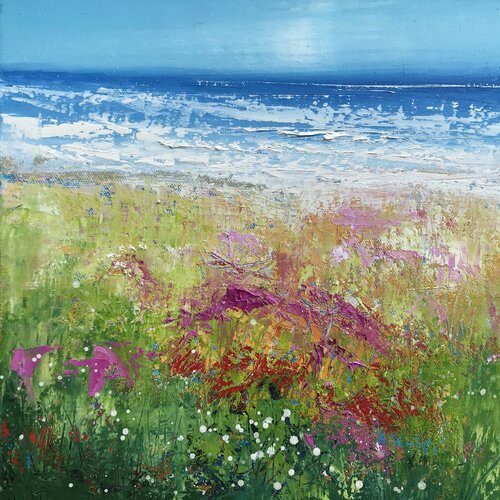 Autumn Blues di Laure Bury, Pittura in vendita su Singulart