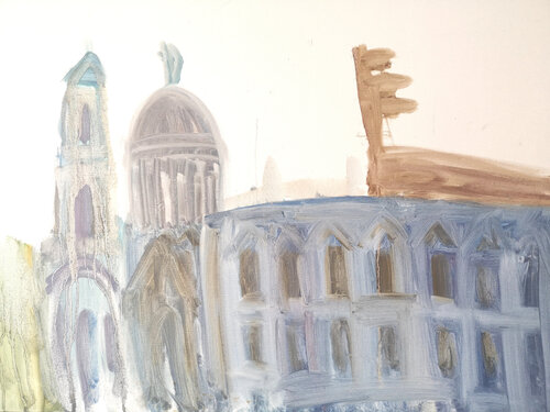Church and Stadium von Irina Seller, Malerei kaufen auf Singulart