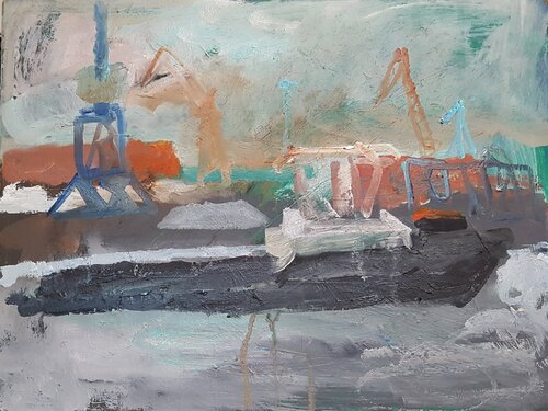 Harbor scenery, cranes Irina Seller