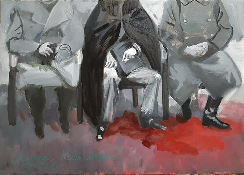 Ноги вождей /  The ruler's legs van Irina Seller, Schilderij te koop op Singulart