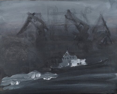 Hafen nachts de Irina Seller, Pintura a la venta en Singulart