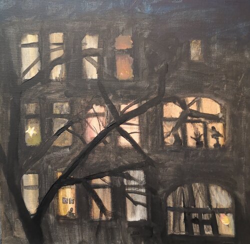 Licht in den Fenstern. von Irina Seller, Malerei kaufen auf Singulart