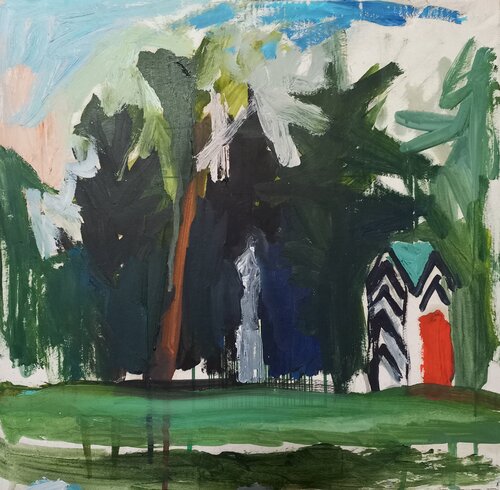 Park in summer di Irina Seller, Pittura in vendita su Singulart