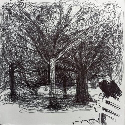 Park. Nevermore von Irina Seller, Zeichnungen kaufen auf Singulart