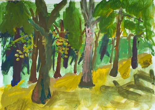 Allee in Park di Irina Seller, Pittura in vendita su Singulart