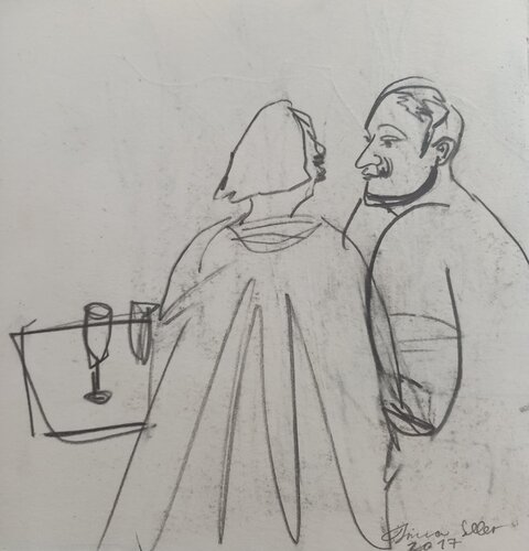 Ma chèrie ma puce by Irina Seller, Drawing for Sale on Singulart