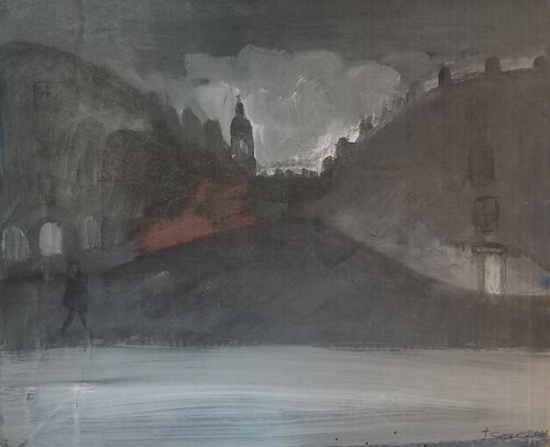 Night walk von Irina Seller, Malerei kaufen auf Singulart