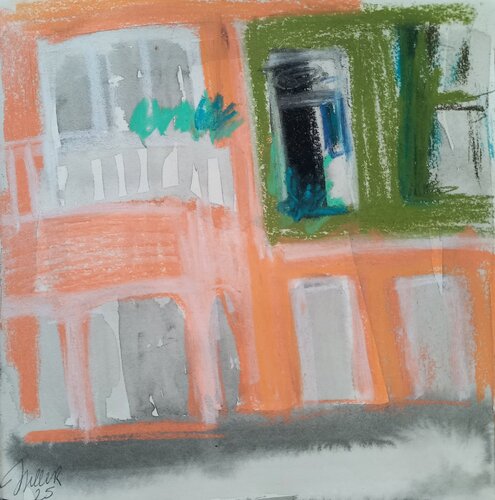 Mansarde gegenüber. Studie by Irina Seller, Work on Paper for Sale on Singulart