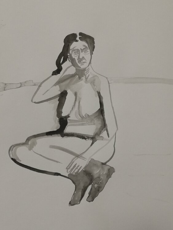 Geraldine seated Irina Seller