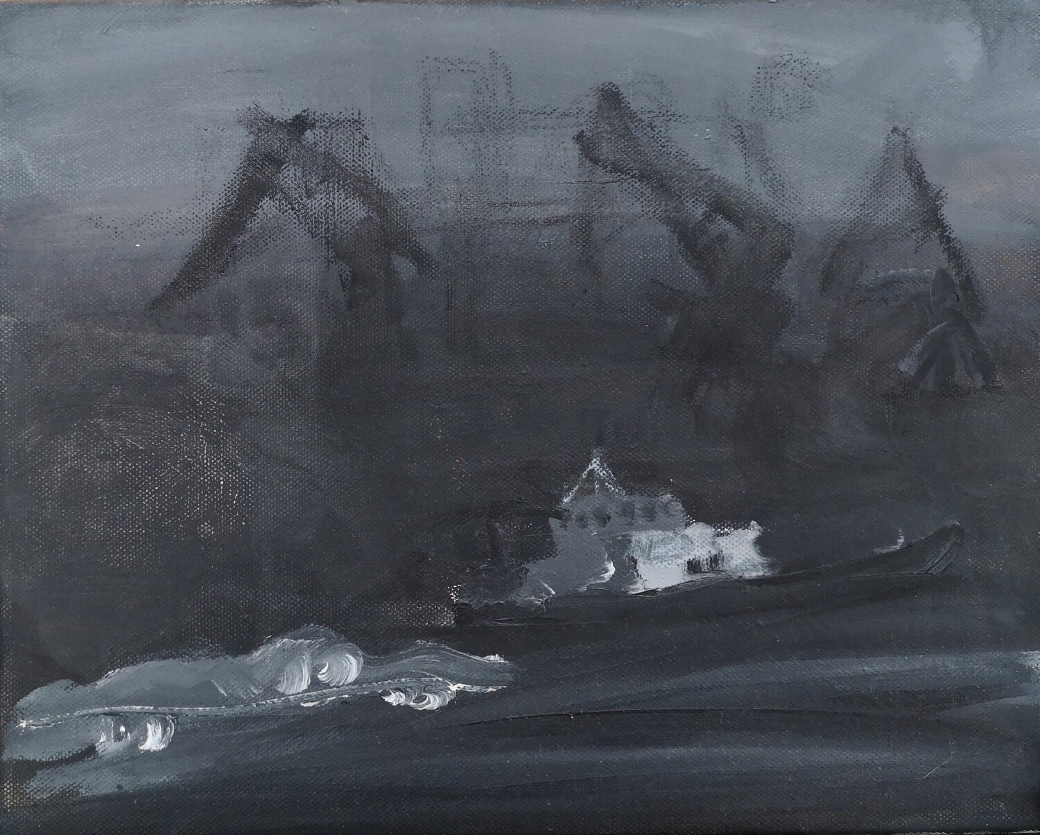 Hafen nachts Irina Seller