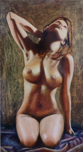 Looking to the moon van Thomas Sipos, Schilderij te koop op Singulart