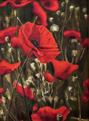 Poppies di Thomas Sipos, Pittura in vendita su Singulart