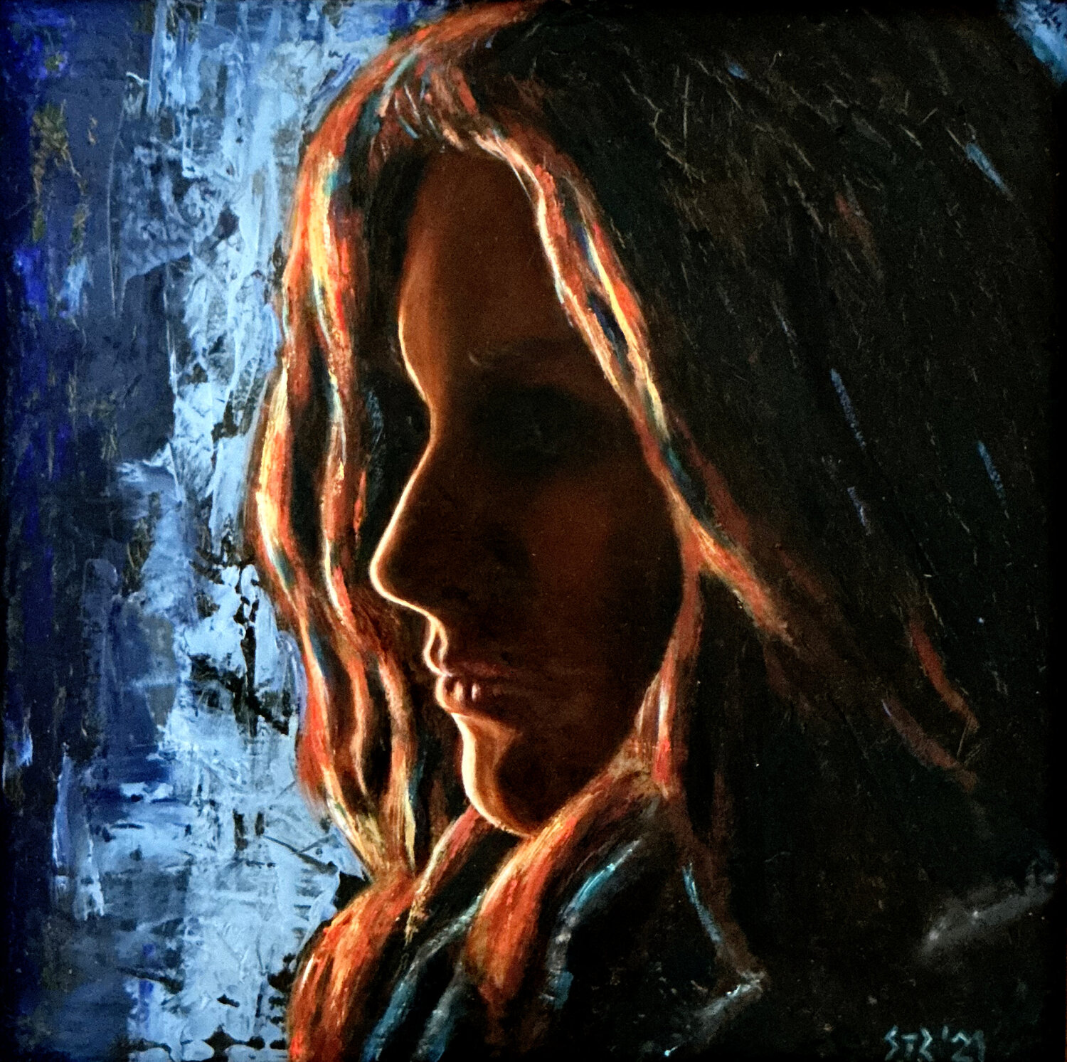 Blue Thomas Sipos Pintura original en venta