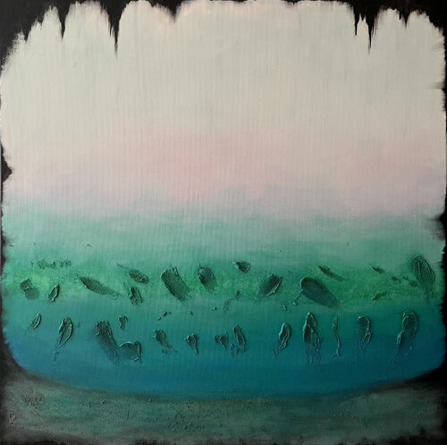 Over The Greens par Alexandra Ziółkowska, Peinture en vente sur Singulart