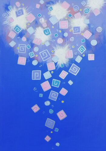 Fireworks by Tímea M.N., Painting for Sale on Singulart