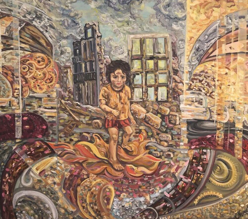«Lost Childhood” by Pintor Nicolas, 絵画 for Sale on Singulart