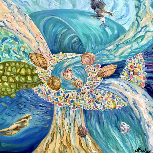“The power of the Mediterranean” Pintor Nicolas
