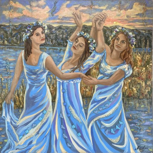 "River Nymphs" Pintor Nicolas