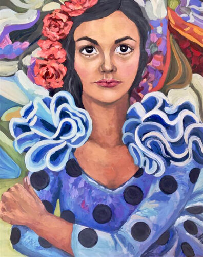 “Flamenco School” par Pintor Nicolas, Peinture en vente sur Singulart