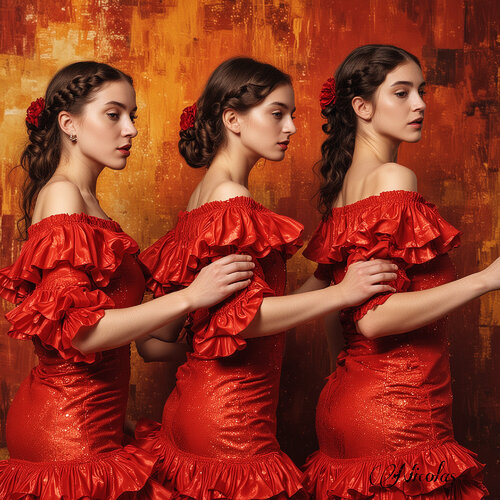 “Flamenco School 2” Pintor Nicolas