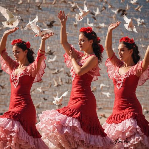 “Flamenco School 5” Pintor Nicolas