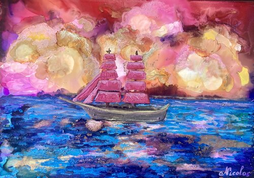 “Scarlet Sails” di Pintor Nicolas, Opera su carta in vendita su Singulart