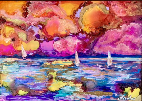 “The Moment Before the Storm” par Pintor Nicolas, Œuvre sur papier en vente sur Singulart