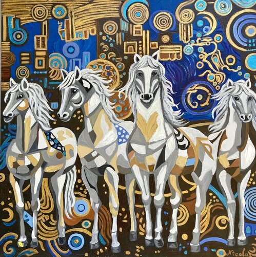“Free Souls” di Pintor Nicolas, Pittura in vendita su Singulart