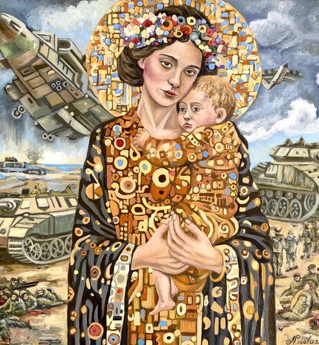 "War and Peace“ de Pintor Nicolas, Pintura a la venta en Singulart