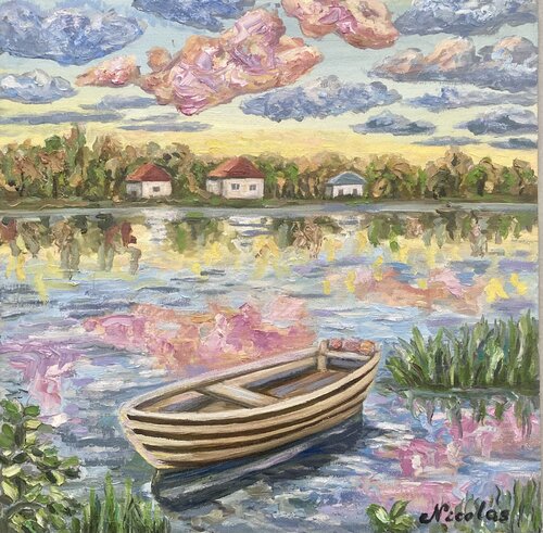 "Quiet Shore" par Pintor Nicolas, Peinture en vente sur Singulart