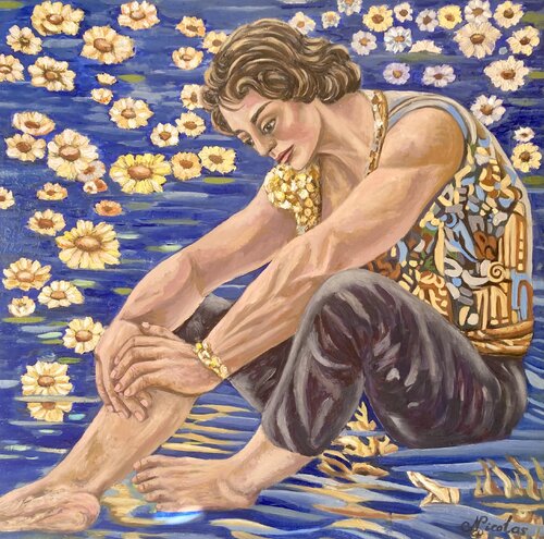“Narcissus. The Echo of the Pond” de Pintor Nicolas, Pintura a la venta en Singulart