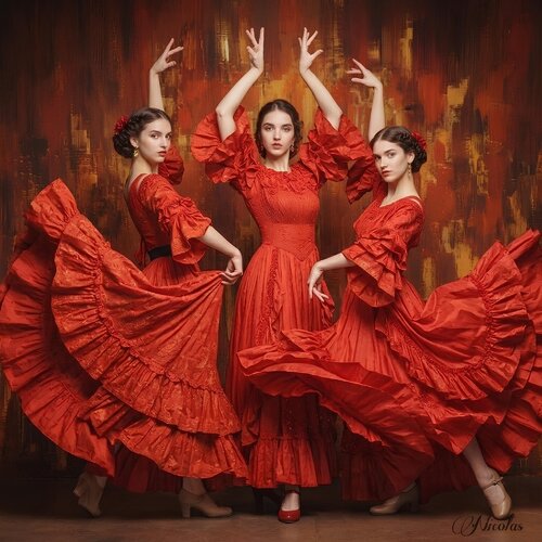 "Andalusian Rhapsody in Red" von Pintor Nicolas, Digital kaufen auf Singulart