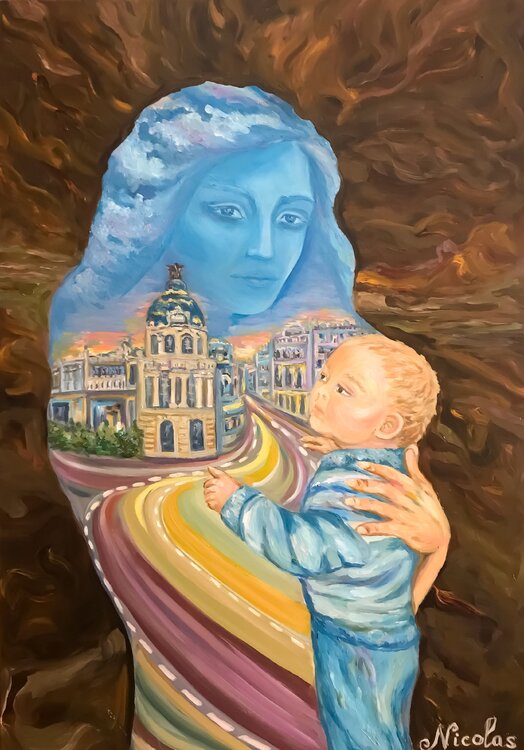 "Gioconda of Madrid" Pintor Nicolas