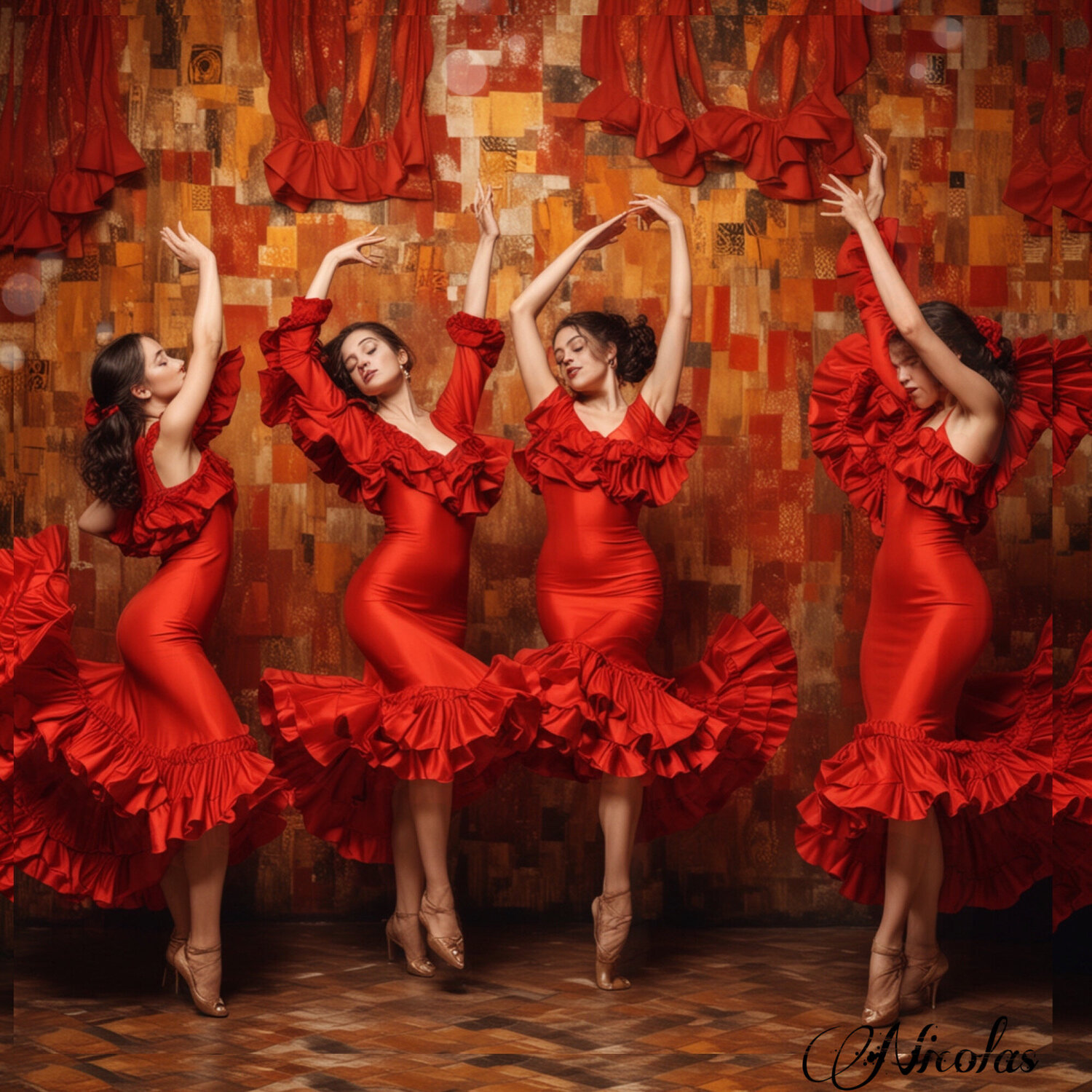 “Flamenco dance” Pintor Nicolas