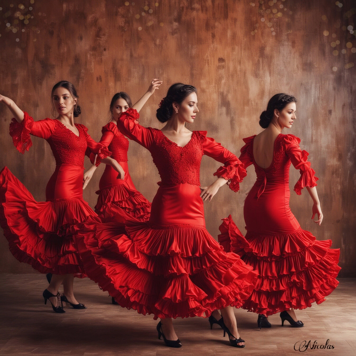 “Flamenco School 3” Pintor Nicolas