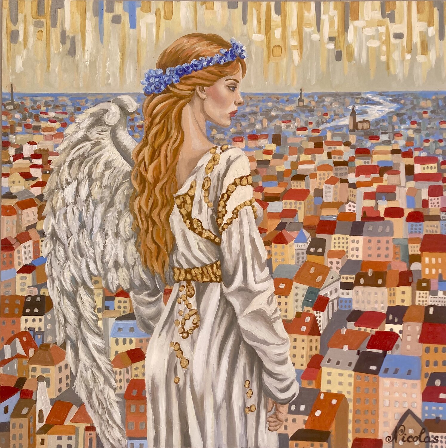 "Angel of Dawn" Pintor Nicolas