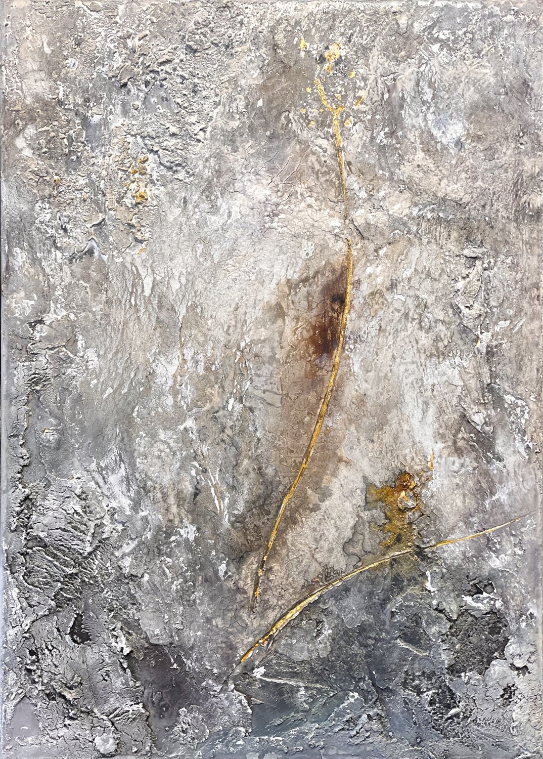 Spurensuche "Traces of Humanity and Hope" Robert Kachel Originalgemälde zu verkaufen