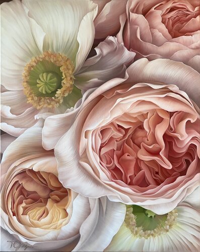 Floral Symphony di Tanya Golodynska, Pittura in vendita su Singulart