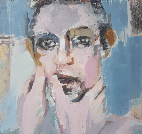 Head (Except in dancing) van Dick van Dijk, Schilderij te koop op Singulart
