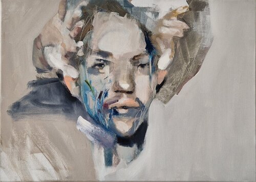 Take the heart that hollers par Dick van Dijk, Peinture en vente sur Singulart