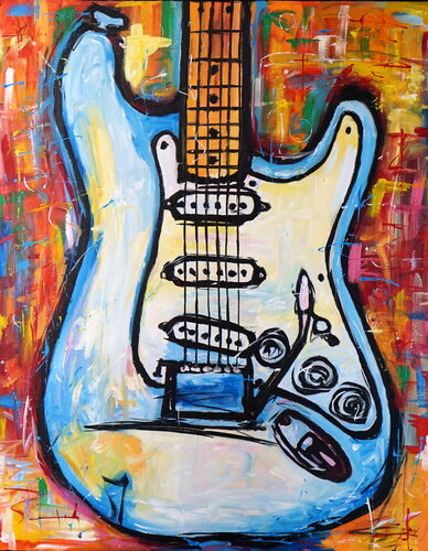 Sound of Fender by Rafal Stach Kozina, Painting for Sale on Singulart